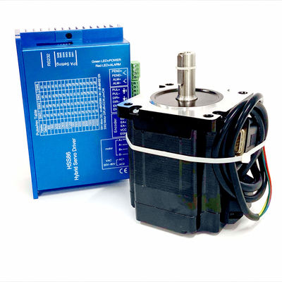 12NM Closed Loop Stepper Motor Untuk Mesin Cnc 6A 6.5mH Hitam Dan Biru